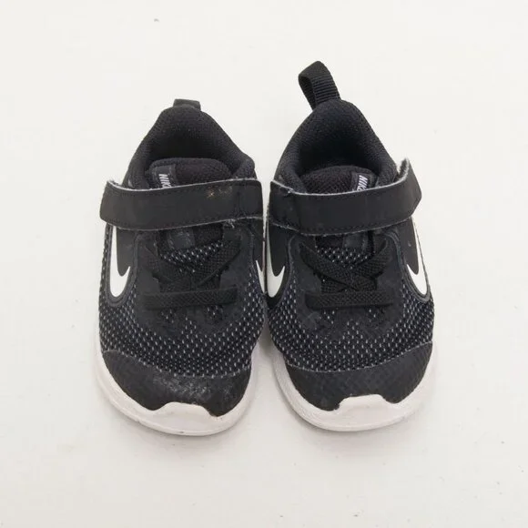 Nike Baby Boy Shoes Size 5C – Black Mesh Sneakers with Velcro Strap – Toddler - Picture 5 of 5